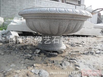 匠心傳承，石韻生輝 曲陽縣俊藝石材精雕大理石花盆，打造庭院藝術(shù)